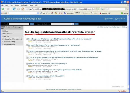  , CCBill ... sql injection