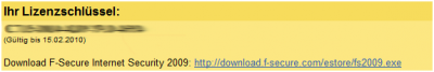 F-Secure Internet Security 2010     1 