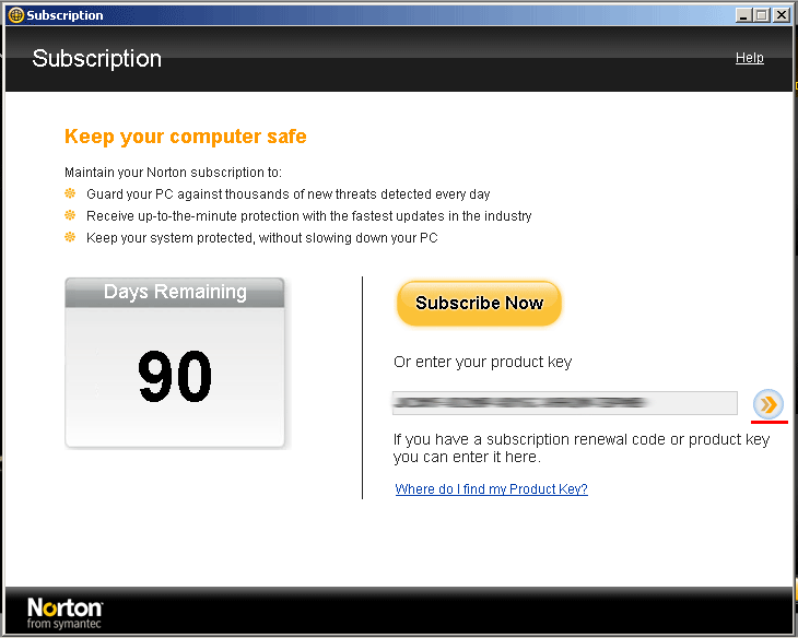 Ключ Norton Internet Security 2009