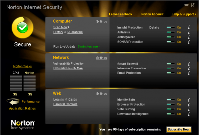    90   Norton Internet Security 2010