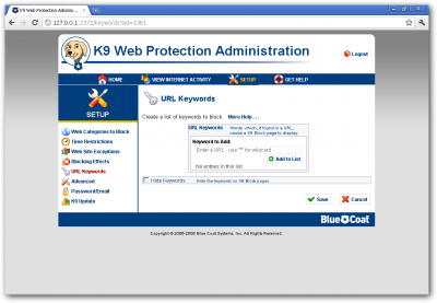 K9 Web Protection:   