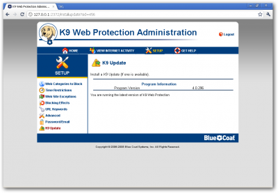 K9 Web Protection:   