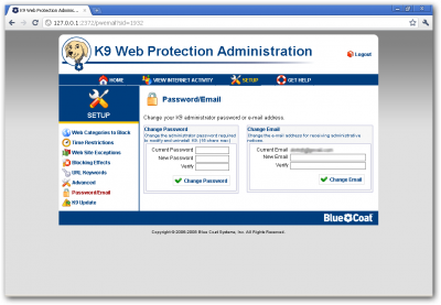 K9 Web Protection:   