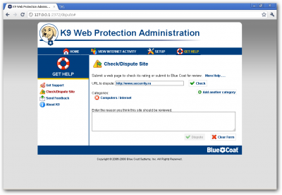 K9 Web Protection:   