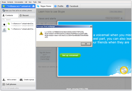  XSS-  Skype