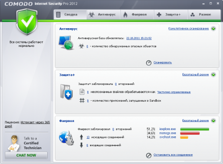    Comodo Internet Security Pro 2012   1 